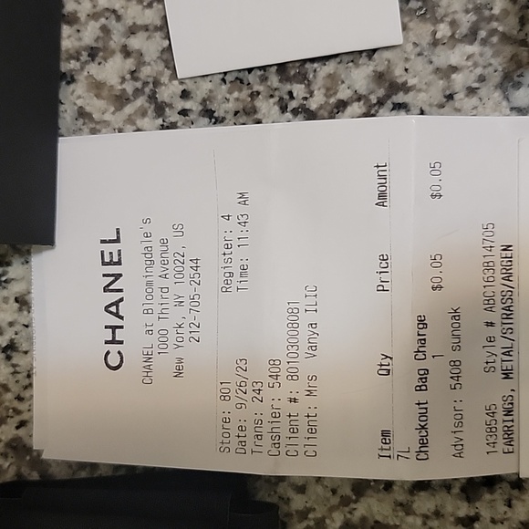 Chanel CC drop Strass/Christal Earrings - Picture 10 of 11